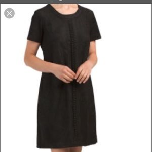 Faux Suede with laced detail on front